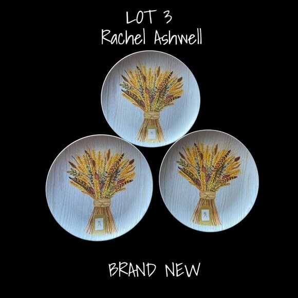 Rachel Ashwell Other - Set of 3 Rachel Ashwell 15” Round Melamine Serving Trays - Platter New With Tag